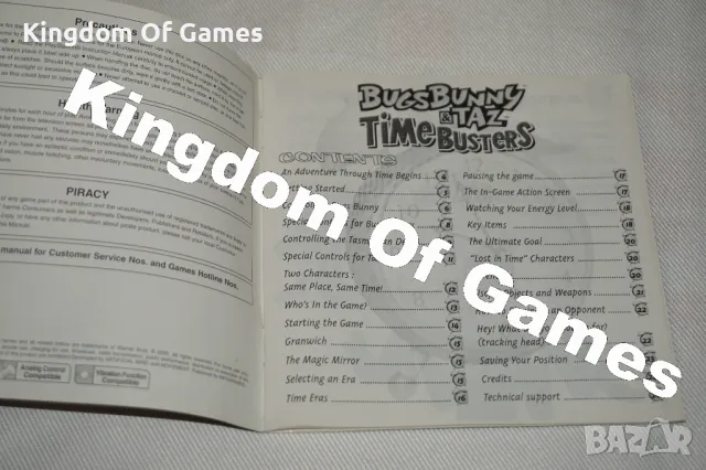 Игра за PS1 Bugs Bunny & Taz: Time Busters ТЕСТВАНА И РАБОТЕЩА, снимка 11 - Игри за PlayStation - 50099092