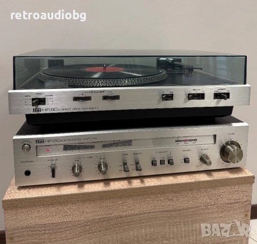 🔈Ретро аудио сет ITT  - усилвател 8040 + Грамофон 8012 - direct drive🔈, снимка 3 - Аудиосистеми - 53936218