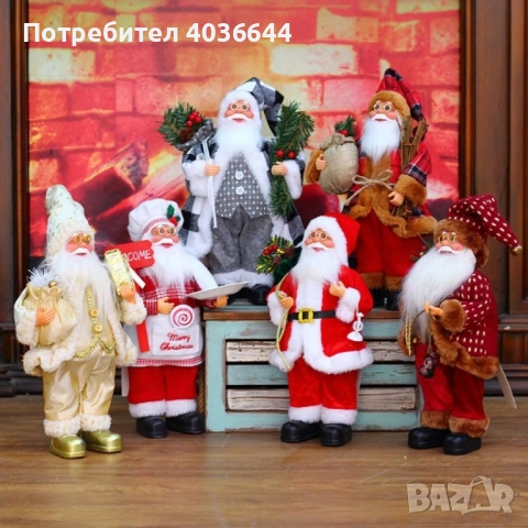 Фигурка Дядо Коледа в традиционно облекло, 30 см. SD28, снимка 4 - Фигурки - 52089337