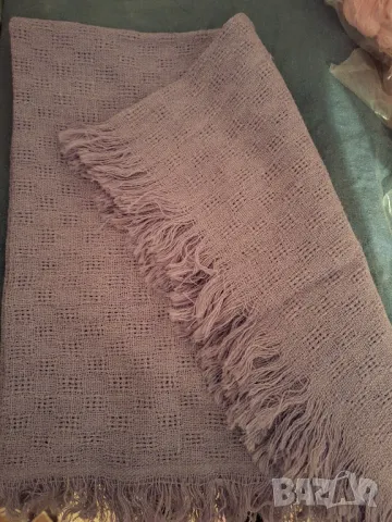 Лилав зимен шал,като нов, снимка 4 - Шалове - 48390178