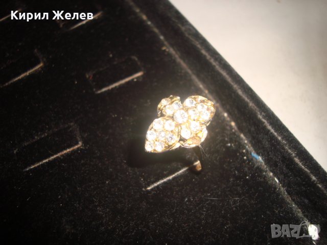 ПОЗЛАТЕН ВИНТИДЖ СТИЛ ПРЪСТЕН АРТ-ДЕКО ПЕРИОД 6572, снимка 8 - Пръстени - 31230665
