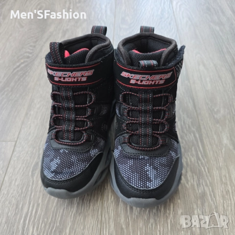 Skechers Lights - светещи боти обувки, снимка 5 - Детски маратонки - 51815955
