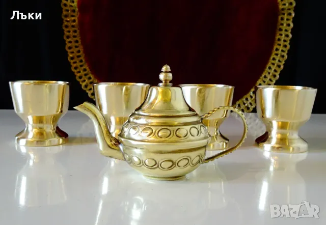 Чайник от месинг,миниатюра. , снимка 7 - Антикварни и старинни предмети - 49888769