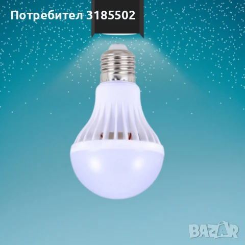 LED крушка E27 320LM 6400K 5W 12V, снимка 5 - Крушки - 51220987