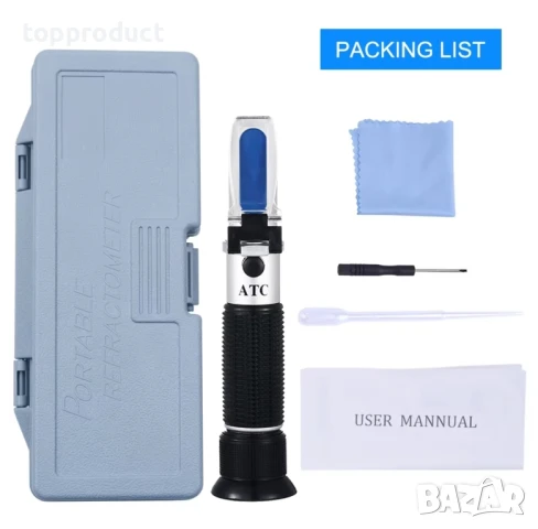 Захаромер за мед, рефрактомер за захарност, съдържание на вода, снимка 2 - Други стоки за дома - 50897863