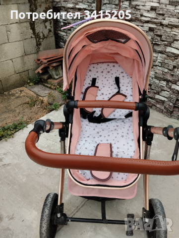 Бебешка количка moni polly 3в1, снимка 6 - Детски колички - 44657962
