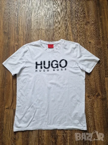 Страхотна мъжка тениска HUGO BOSS размер L , снимка 1