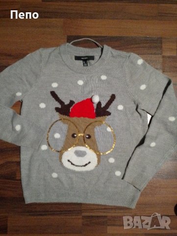 Коледен пуловер, снимка 1 - Блузи с дълъг ръкав и пуловери - 42770030