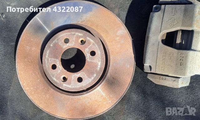 Спирачен апарат / диск /накладки Рено Гранд Сценик / Renault Grand Scenic II 1.9 dci 130к.с., снимка 2 - Части - 51669053