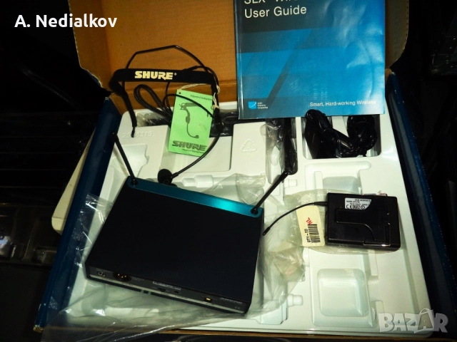 Безжичен микрофон за глава Shure SLX, снимка 7 - Микрофони - 51776077