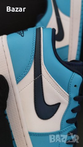 Nike Air Jordan 1 Low unc сини обувки маратонки размер 43 номер 42 налични маратонки нови ниски, снимка 1 - Маратонки - 39190651