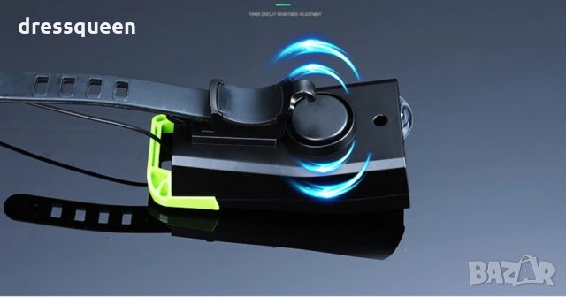 2654 Фар за велосипед акумолаторен с 2 Т6 диода и звънец, снимка 10 - Велосипеди - 30369223