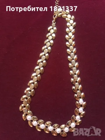 Елегантно колие , снимка 5 - Колиета, медальони, синджири - 49610039