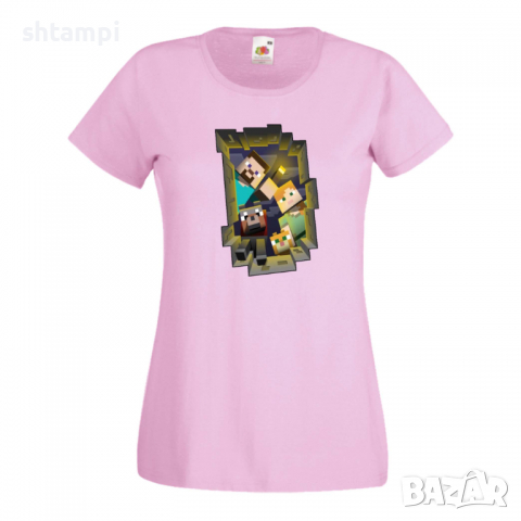 Дамска тениска Minecraft Search Party Minecraft,Игра,Забавление,подарък,Изненада,Рожден Ден., снимка 13 - Тениски - 36521365