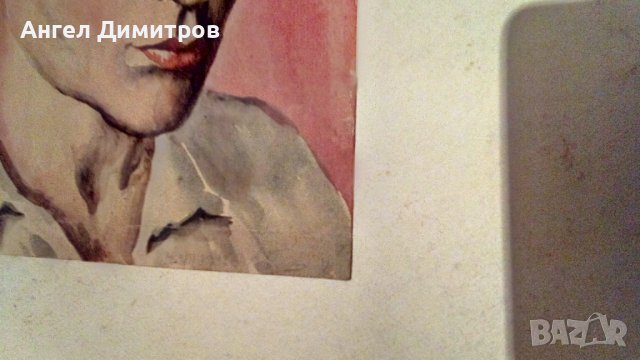 Ангел Ботев картина акварел 1947 г, снимка 2 - Картини - 38970369