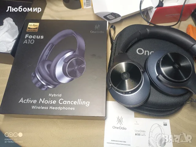 OneOdio Focus A10 Безжични слушалки с активно шумопотискане, многоточкови , снимка 3 - Bluetooth слушалки - 55710335