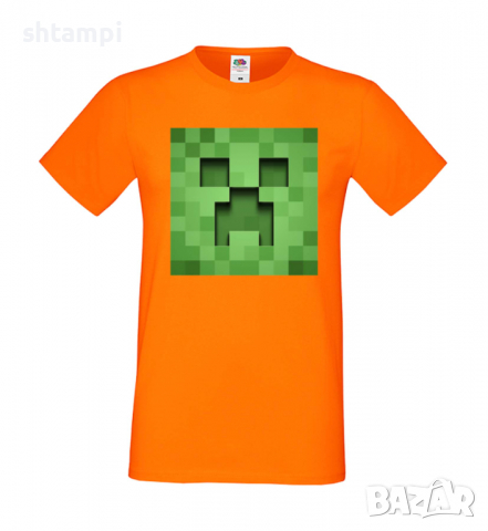 Мъжка тениска Creeper Face 3,майнкрафт,Minecraft,Игра,Забавление,подарък,Изненада,Рожден Ден., снимка 12 - Тениски - 36492795