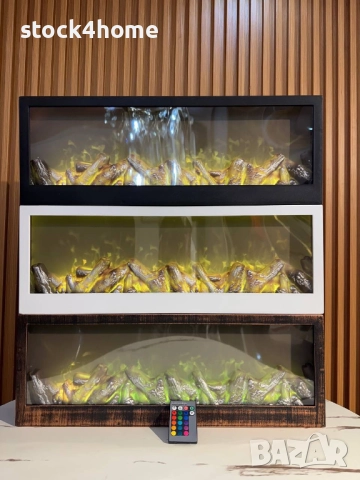 Изкуствена камина, LED, Електрическа, Уют и пламък без дим и поддръжка, Реалистични пламъци, снимка 4 - Декорация за дома - 52328273