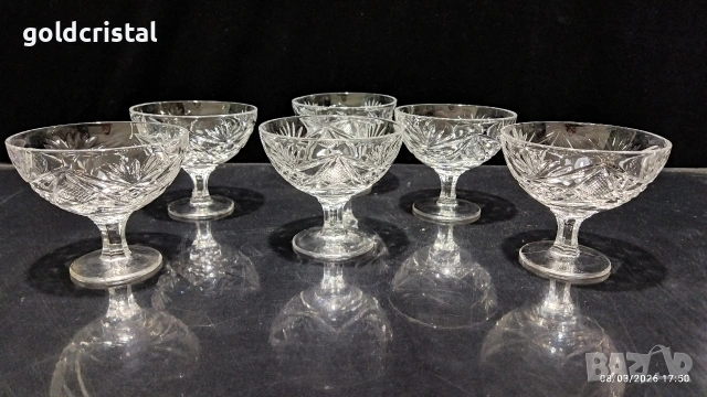 кристални чаши за сладолед мелба