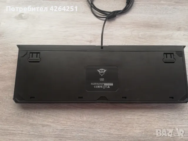 TRUST GXT 890 Cada  механична клавиатура с RGB подсветка, снимка 6 - Клавиатури и мишки - 47602149