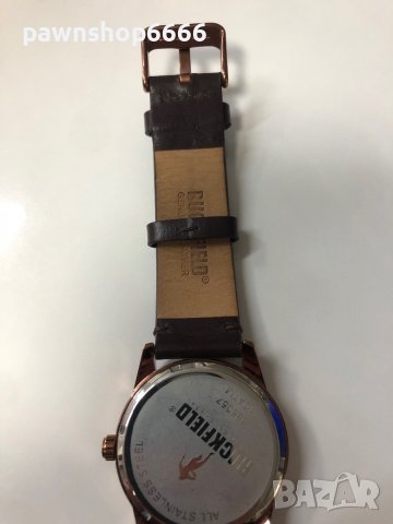 Кафяв кожен часовник Ruckfield, снимка 4 - Мъжки - 38920215