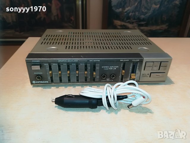 HITACHI model HA-J3-MADE IN JAPAN 27Х20СМ-220/12v, снимка 2 - Ресийвъри, усилватели, смесителни пултове - 29996437