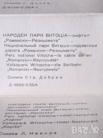 Видин фотографии (на малки диплянки) ч/б ( от 1950-те) и на Народен парк Витоша от 1973 г. цветни, снимка 14 - Други ценни предмети - 49939235