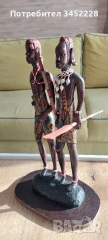 дърворезба Африка за колекционери височина 40см , снимка 2 - Антикварни и старинни предмети - 49223024