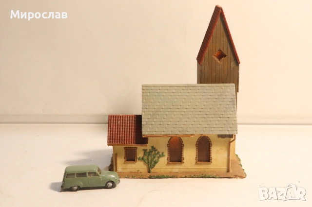 FALLER? KIBRI?VOLLMER H0 1/87 ЦЪРКВА  СГРАДА КЪЩА ВАГОН ВЛАК ЖП