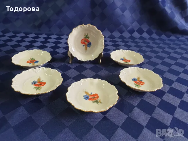 Старинни барокови порцеланови чинийки-Famag Schönwald Bavaria-1927 година