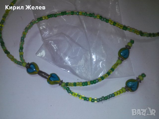 КРАСИВО МЪНИСТЕНО РЪЧНА ИЗРАБОТКА КОЛИЕ 7286, снимка 2 - Колиета, медальони, синджири - 29771561