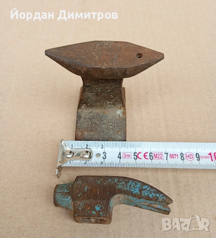 малка наковалня , снимка 2 - Антикварни и старинни предмети - 54361033