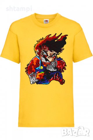 Детска тениска Mario Flame Игра,Изненада,Подарък,Празник,Повод, снимка 4 - Детски тениски и потници - 37436679