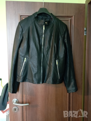 Дамско кожено яке, снимка 3 - Якета - 44926699