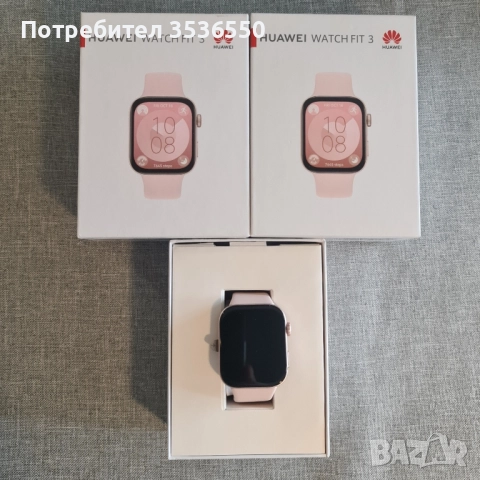Huawei Watch Fit 3 розови два броя, снимка 5 - Резервни части за телефони - 51497281