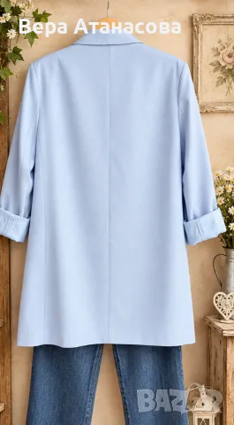 🩵🩵🩵 Oversized сако H&M💎, снимка 2 - Сака - 56314382