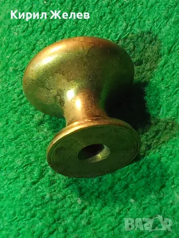 Стара МАЛКА БРОНЗОВА ДРЪЖКА За ЧЕКМЕДЖЕ ШКАФЧЕ ВРАТИЧКА СКРИН БЮРО 41325, снимка 9 - Антикварни и старинни предмети - 46791178