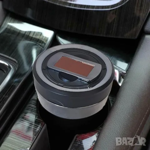 Автомобилен пепелник с LED светлина соларна запалка и USB зареждане, снимка 7 - Аксесоари и консумативи - 55863475