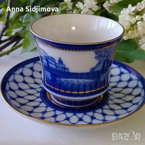 Руски порцелан ИФЗ сет за чай , снимка 5 - Чаши - 55933556