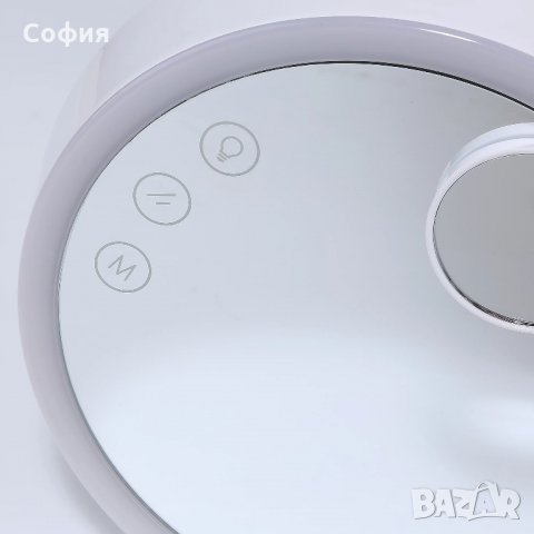 LED Огледало-Лампа , На стойка, Топло и студено бяло, Бял, снимка 2 - Лед осветление - 30203751