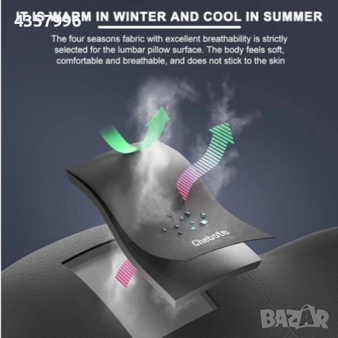 К-т ортопедични възглавници със сваляеми калъфи, Мемори пяна, 2бр, Цвят кафе, снимка 12 - Аксесоари и консумативи - 52097562