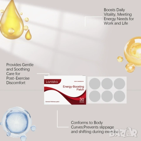 Energy-Boosting Patch Enhancement Energy Enhancer Пластири за Повишаване на Енергията Уелнес Пластир, снимка 8 - Други - 54105402