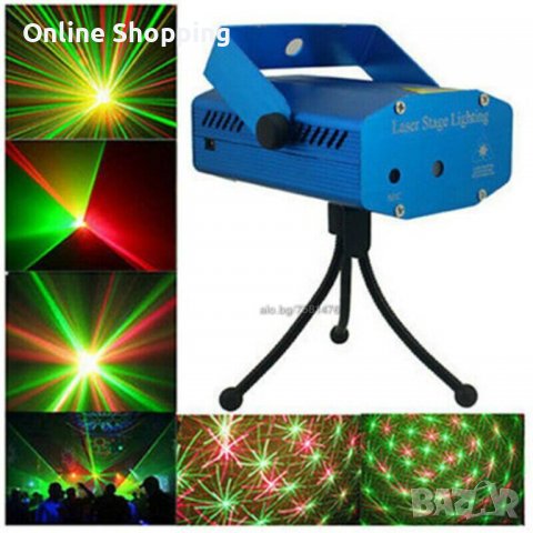 Дискотечен лазер, двуцветен, снимка 5 - Друга електроника - 39870609