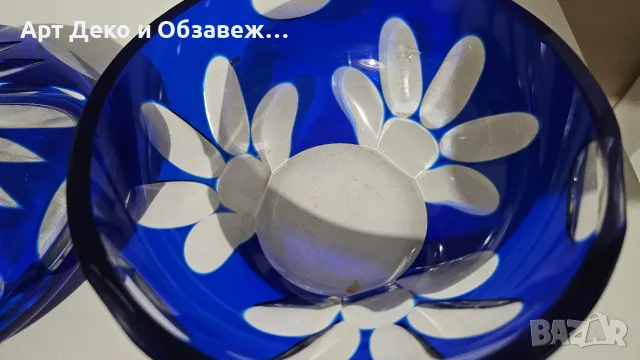Кристална стара бонбониера, снимка 6 - Сервизи - 56528136