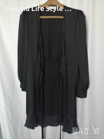 Mango дамска сатенена рокля тип "прегърни ме" р-р M, снимка 3 - Рокли - 54151267