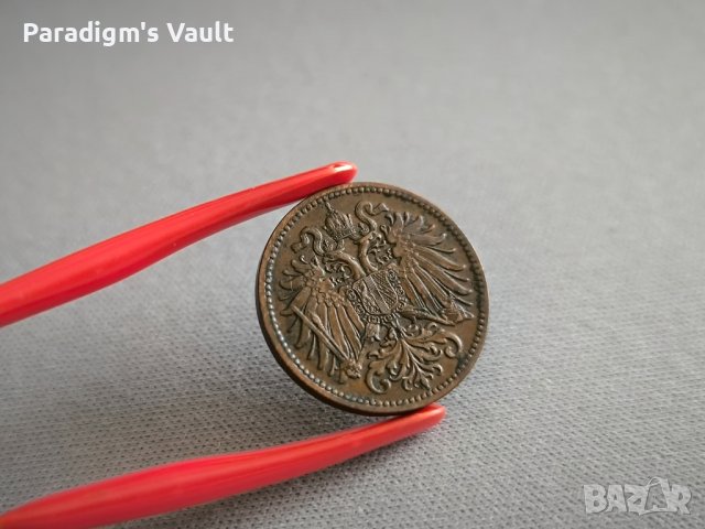 Монета - Австро-Унгария - 2 хелера | 1914г., снимка 2 - Нумизматика и бонистика - 44354294