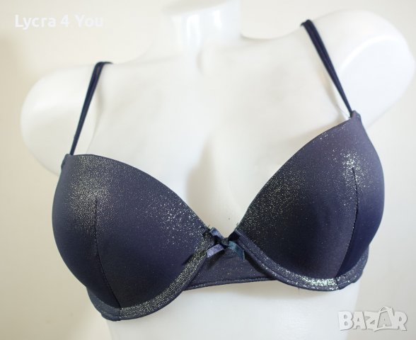 75A/B сутиен с твърди чашки и златист брокатен блясък, снимка 6 - Бельо - 39469985