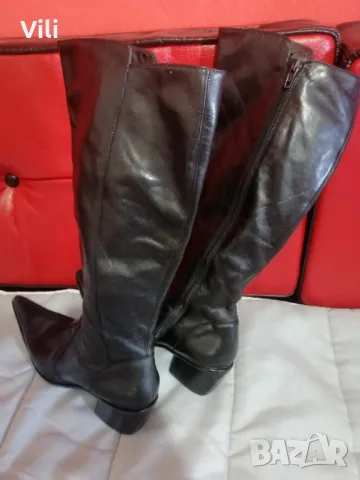 Italianski Damski kojeni botushi - ZERODB...- Estestvena koja...!!, снимка 6 - Дамски ботуши - 47939052