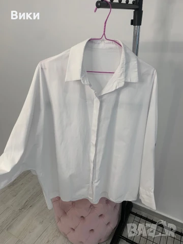 Дамска риза овърсайз наметка , снимка 2 - Ризи - 51036288