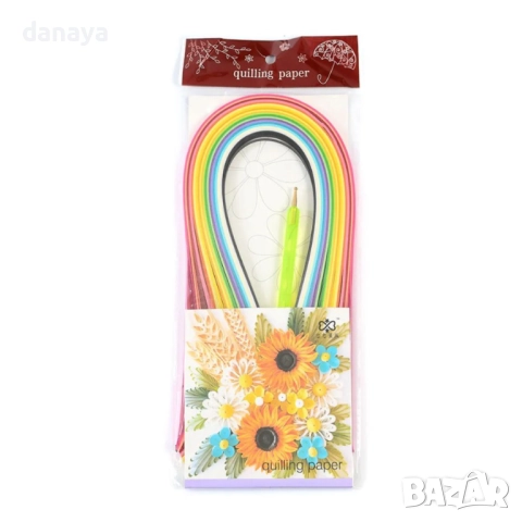 6305 Творчески квилинг ленти с инструмент, снимка 5 - Ученически пособия, канцеларски материали - 52912888